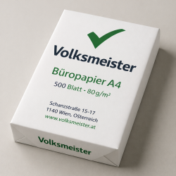 A4-Kopierpapier 80 g/m² – 500 Blatt | VolksMeister GmbH
